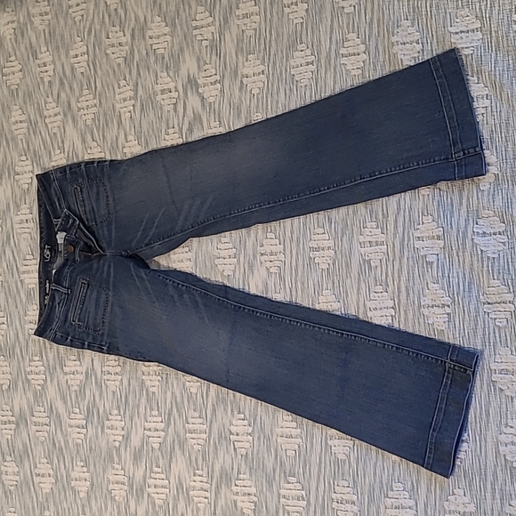 Loft dark denim wide leg jeans - Picture 1 of 3